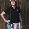 Polo-Shirt Frauen edel bestickt mit der Friedenstaube – Bild 4